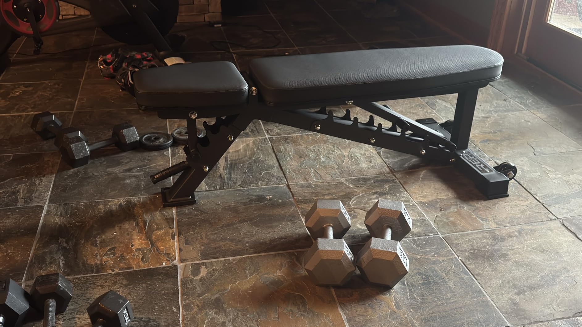 REP Adjustable Weight Bench | Home Gym Equipment | Foldable Workout Platform | Flat Incline Decline FID Design | Compact Strength Training Chair | Fitness Bench AB-3100 customer photo 1