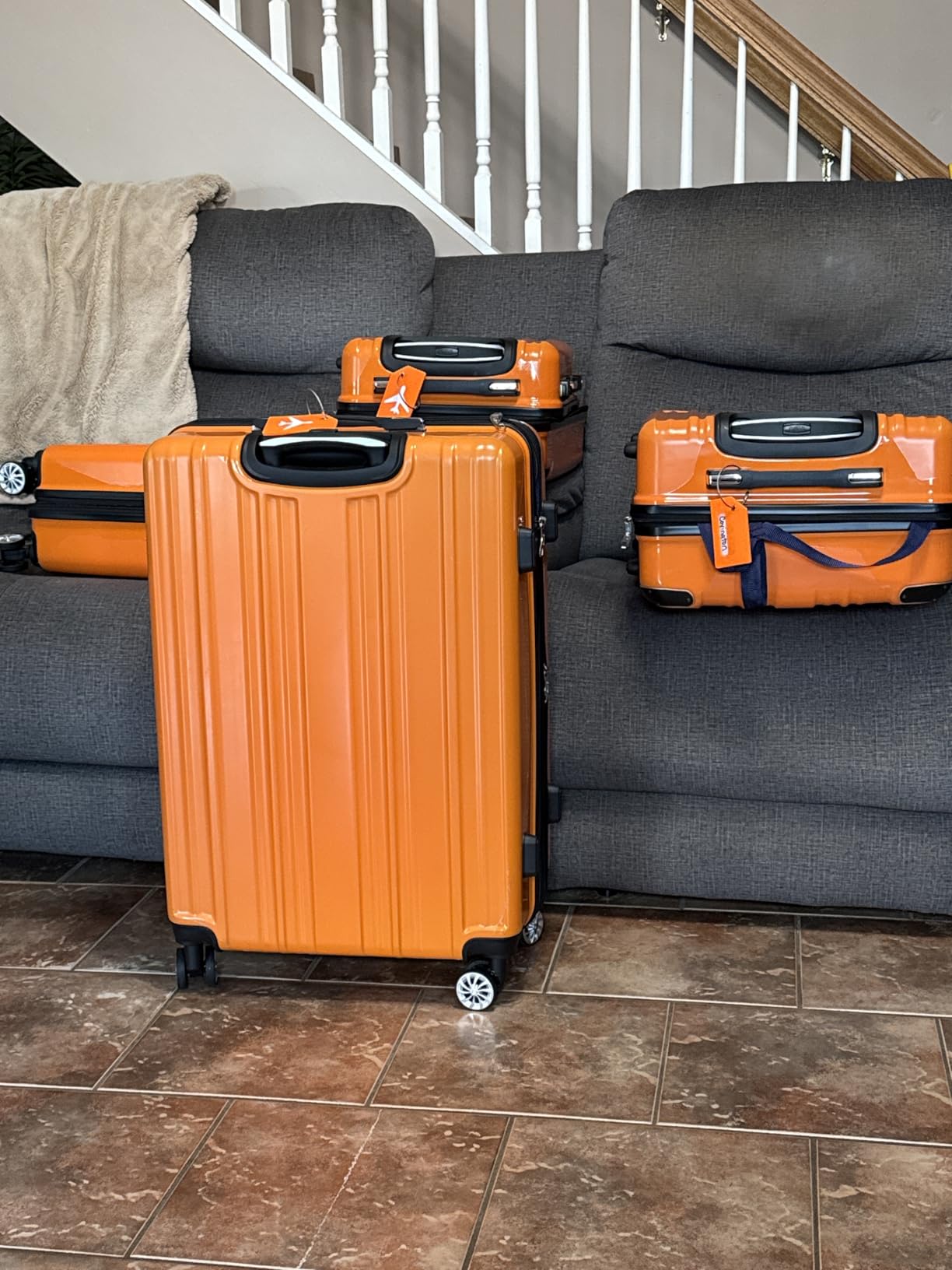 Carry On Luggage, Suitcase with Durable and Lightweight, PC+ABS Hardshell, Dual Spinner Wheels, TSA Lock, and YKK Zipper (Green, S 20in carry on) customer photo 1