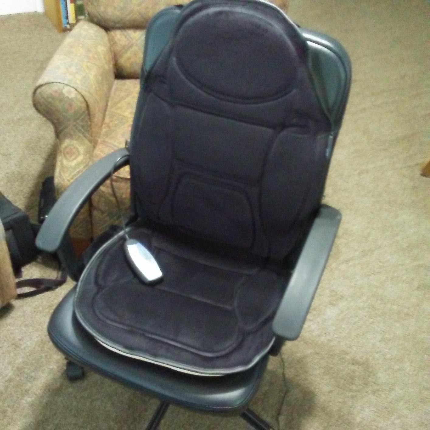 Snailax Back Massager with Heat, Memory Foam Chair Massage Pad, 5 Massage Modes & 2 Heat Settings, Seat Massager for Office Chair, Home Use customer photo 1
