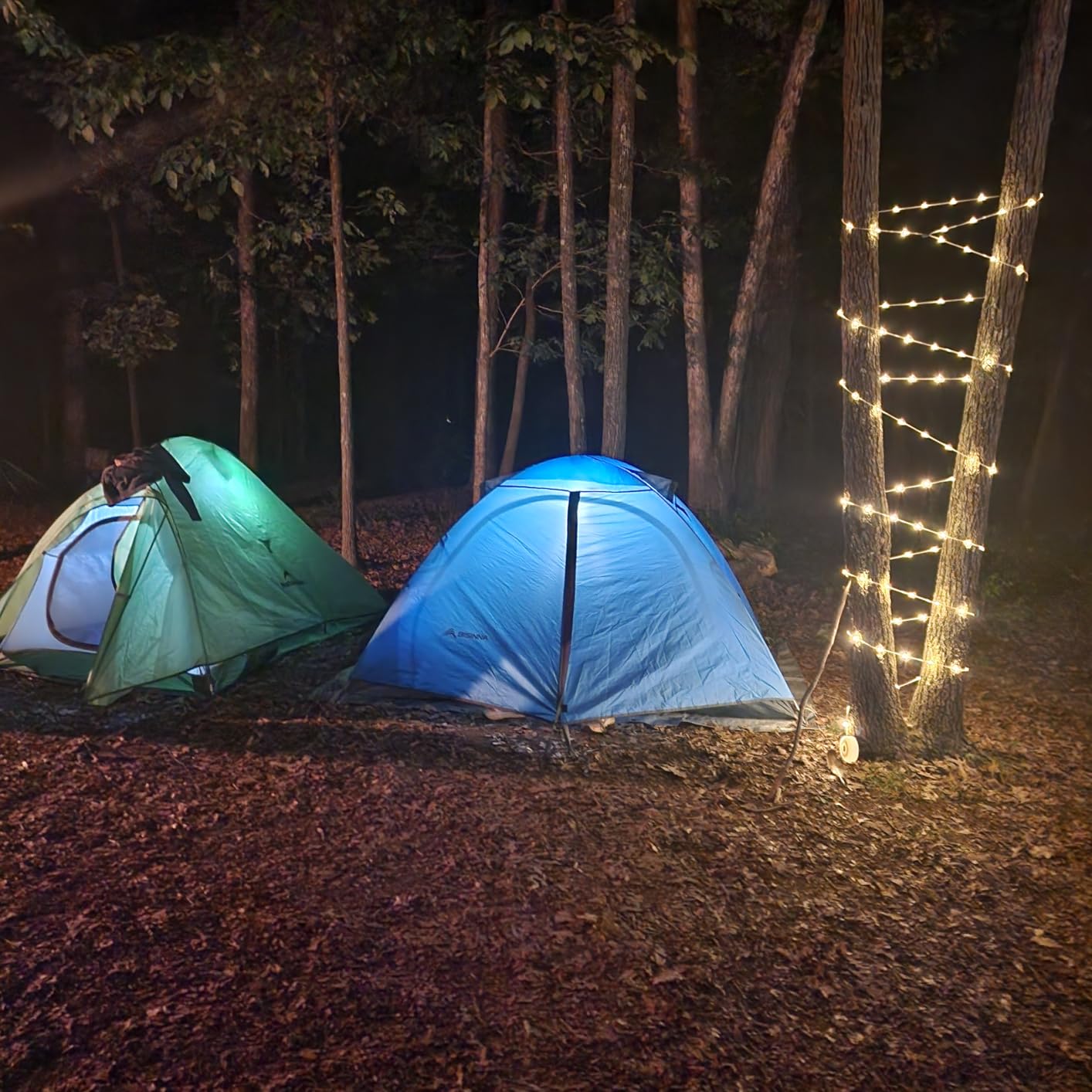 BISINNA 2/4 Person Camping Tent Lightweight Waterproof Backpacking Tent, Easy Setup Windproof Two Doors Double Layer with Rainfly Aluminum Pole Compact Outdoor Tent for Family Camping Hunting Hiking customer photo 2