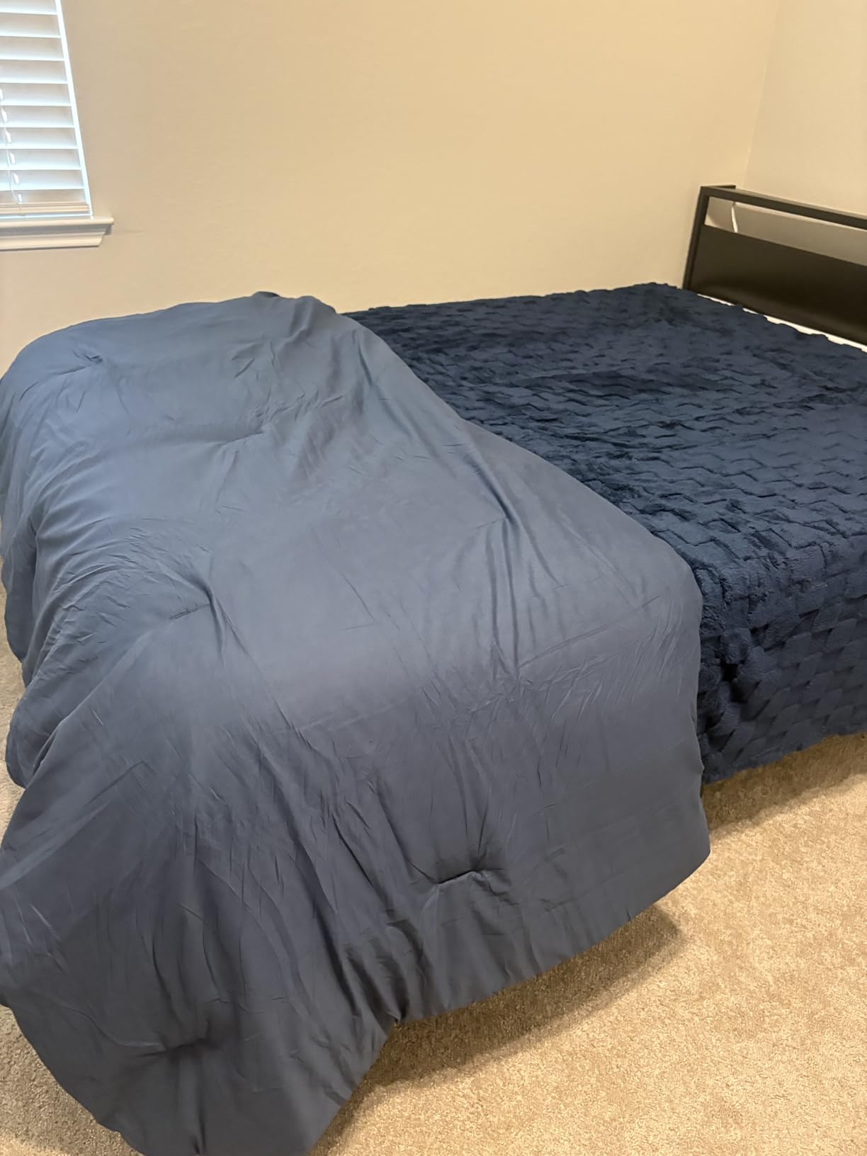 Bedsure Queen Comforter Set Grey - Bed in a Bag Queen Size Bedding 7 Pieces, GentleSoft Pintuck Bed Set, All Season Down Alternative Comforter with Sheets, Pillowcases & Shams customer photo 1