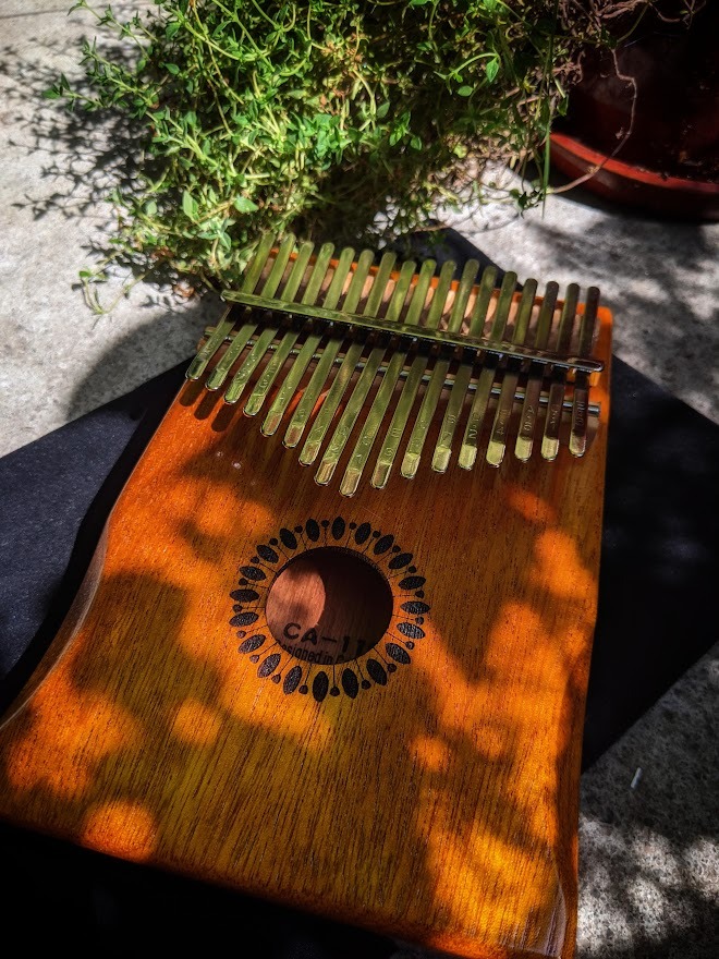 Newlam Kalimba Thumb Piano 17 Keys, Portable Mbira Finger Piano Gifts for Kids and Adults Beginners customer photo 2