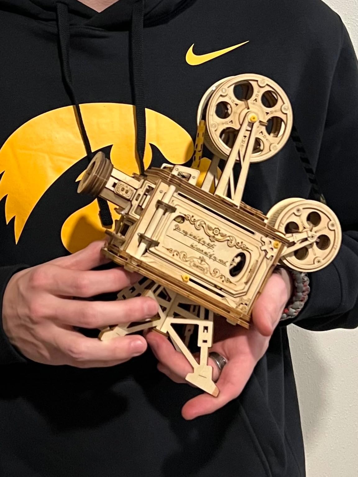 ROKR 3D Wooden Puzzle for Adults-Vitascope Model Building Kit-Wooden Vintage Projector Craft for Adults customer photo 2