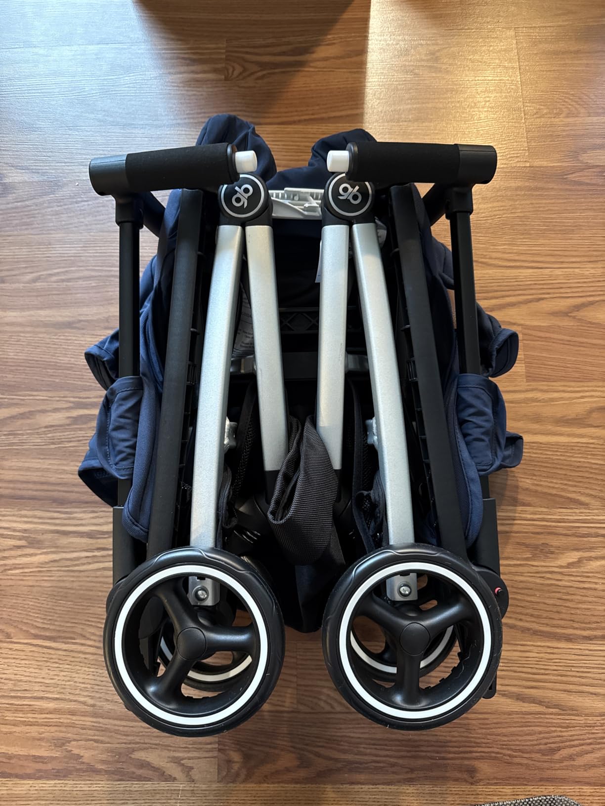 gb Pockit+ All City, Ultra Compact Lightweight Travel Stroller with Front Wheel Suspension, Full Canopy, and Reclining Seat, Night Blue customer photo 1