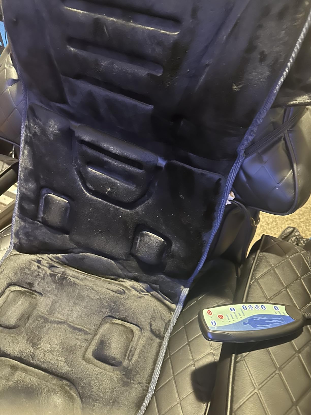 COMFIER Vibration Back Massager Seat Cushion with Heat, 10 Motors Massage Chair Pad, Chair Massager for Pain Relief at Office/Home customer photo 1