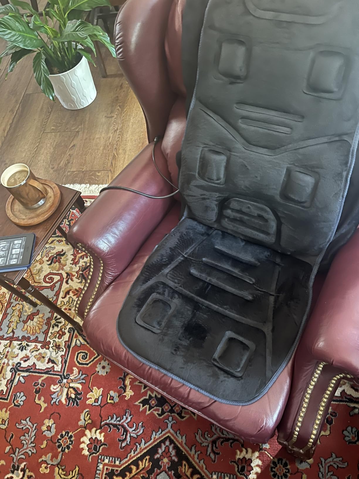 COMFIER Vibration Back Massager Seat Cushion with Heat, 10 Motors Massage Chair Pad, Chair Massager for Pain Relief at Office/Home customer photo 2