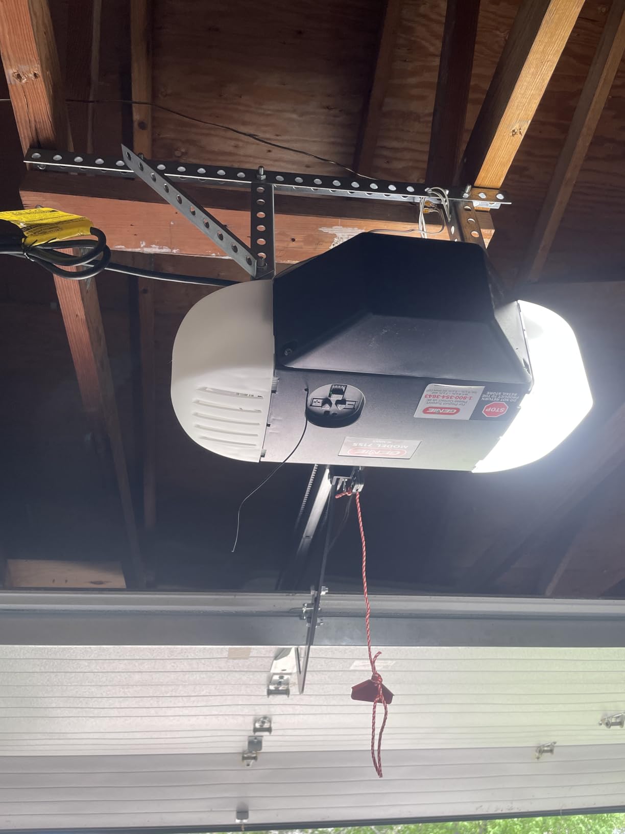 Genie StealthDrive Connect Smart Belt Drive Garage Door Opener, 7155-TKV, 1 1/4 HPc, Aladdin Connect Wi-Fi, Works with Alexa, Battery Backup customer photo 1