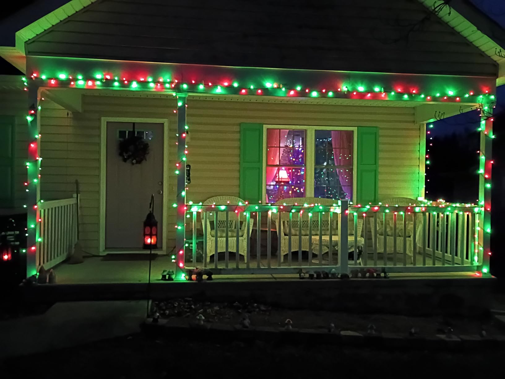 HOME LIGHTING 66ft Christmas Decorative Mini Lights, 200 LED Green Wire Fairy Starry String Lights Plug in, 8 Lighting Modes, for Indoor Outdoor Xmas Tree Wedding Party Decoration (Multicolor) customer photo 1