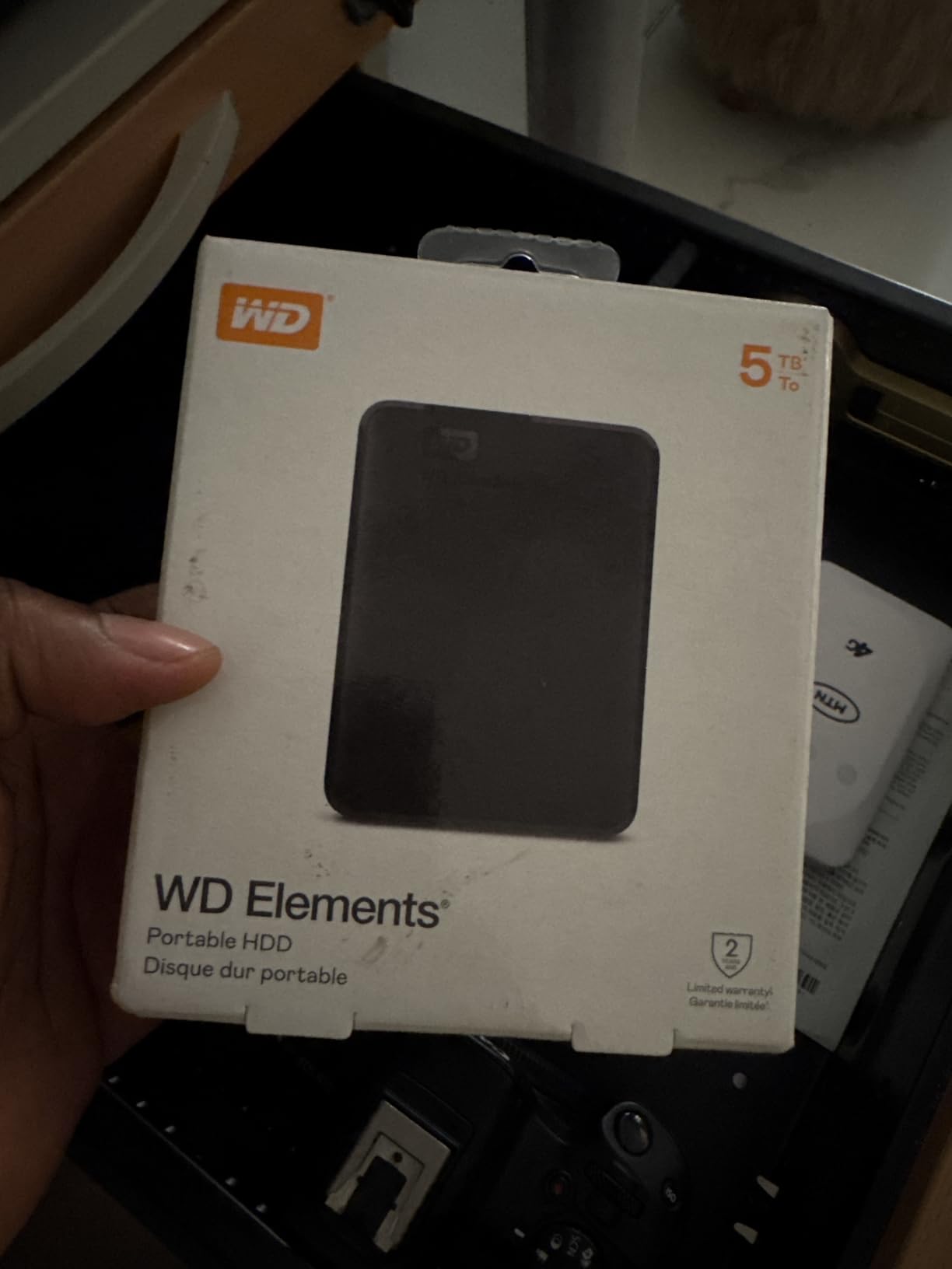 Western Digital WD 5TB Elements Portable External Hard Drive for Windows, USB 3.2 Gen 1/USB 3.0 for PC & Mac, Plug and Play Ready - WDBU6Y0050BBK-WESN customer photo 2