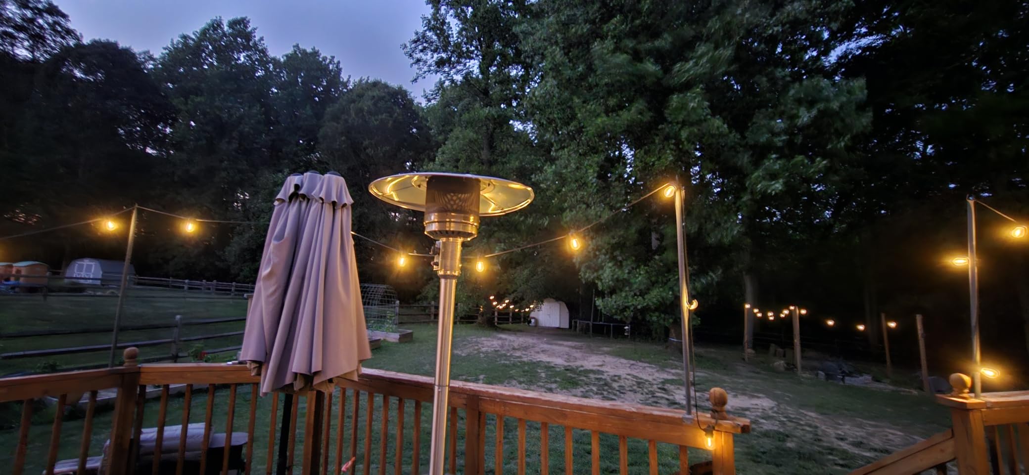 Brightech Ambience Pro Solar Powered Outdoor String Lights, 48 ft Commercial Grade Waterproof Patio Lights, 15 Edison Bulbs, Shatterproof LED String Lights for Outside, Porch - 1W Soft White customer photo 2
