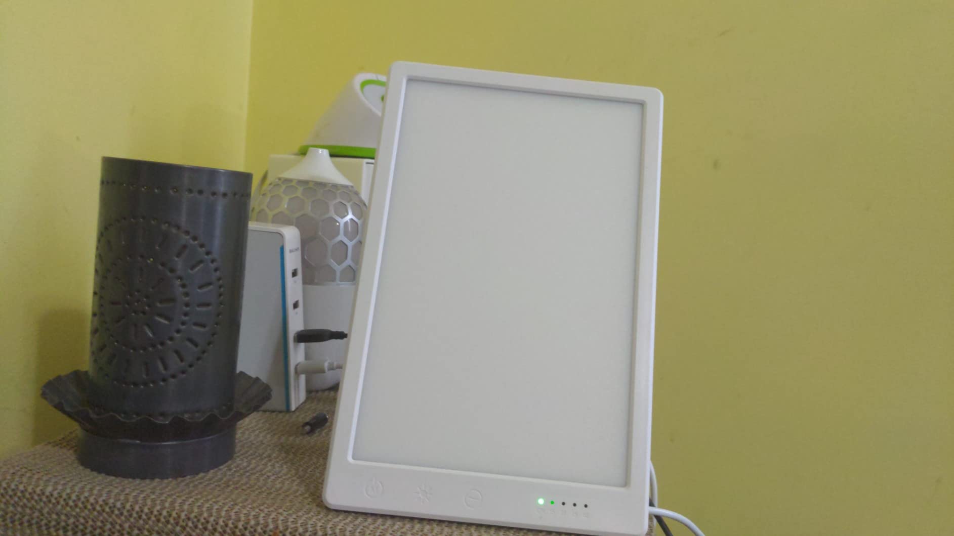 Light Lamp, Portable Full Spectrum LED Light Sunlight Personal Daylight with 3 Adjustable Color & Stepless Brightness Levels, Timer & Memory Function for Home Office Winter customer photo 2
