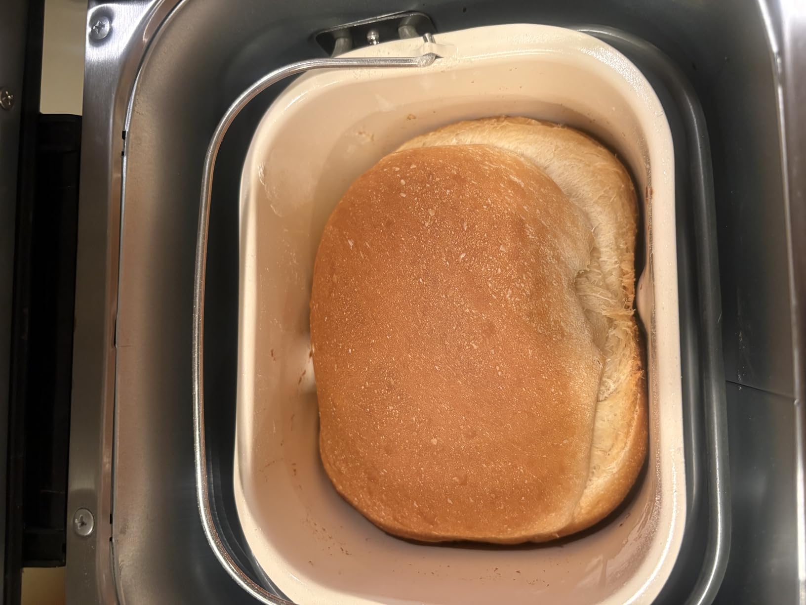KBS Premium 2LB Convection Bread Maker Dual Heaters, 710W Stainless Steel 17-in-1 Bread Machine Healthy Ceramic Pan, Nut Dispenser, Touch Panel, 3 Loaf Sizes 3 Crust Colors, 15H Timer, Low Noise, Recipes customer photo 1