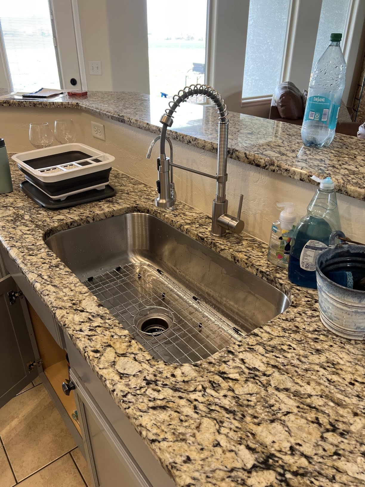 KRAUS Spot Free Stainless Steel Pull Down Kitchen Faucet KPF-1610SFS customer photo 2