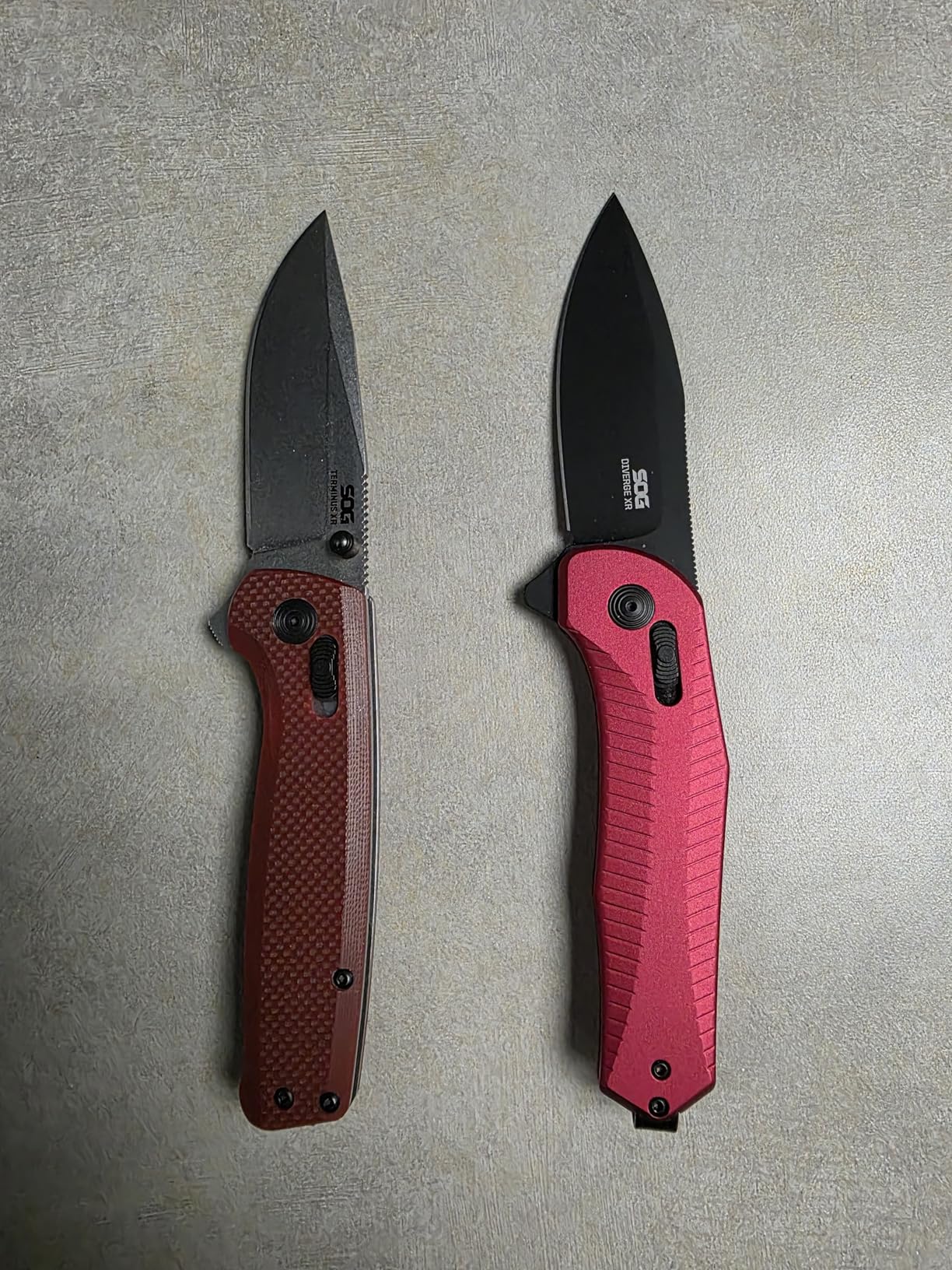SOG Terminus XR G10 Daily Carry Rugged EDC Ambidextrous Pocket Folding Knives | G10 Handle | Wear-Resistant D2 Steel Blade customer photo 2