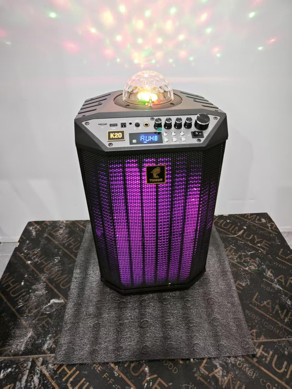 TONOR Wireless Karaoke Machine for Adults, PA System Portable Bluetooth Singing Speaker with 100ft Dual Wireless Microphones Microfono, Disco Ball for Home Karaoke, Party, Class and Church K20 customer photo 2