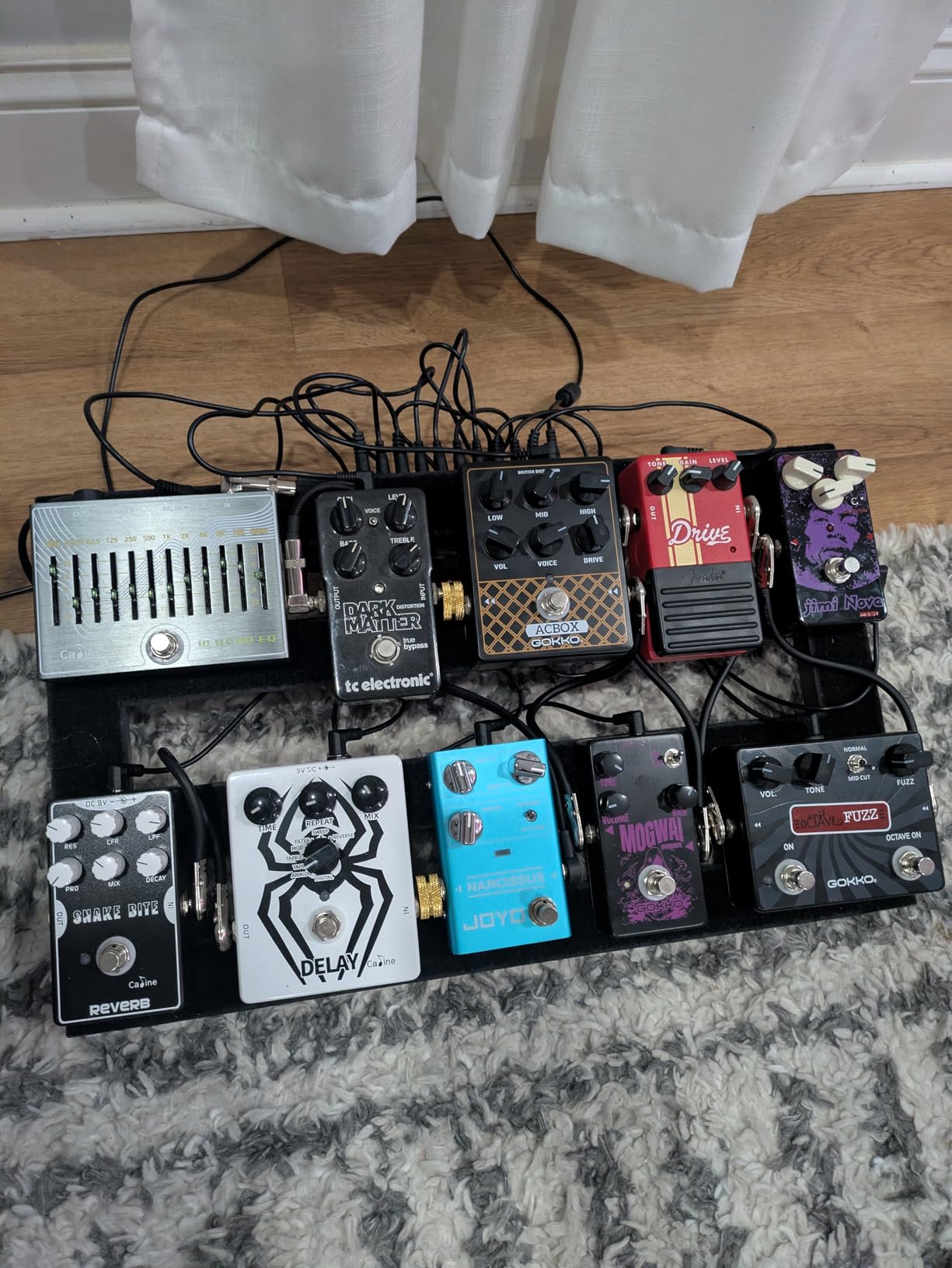 Ghost Fire Guitar Pedal Board Aluminum Alloy 1.76lb Super light Effect Pedalboard 19.8''x11.5'' with Carry Bag,SPL-04 customer photo 2