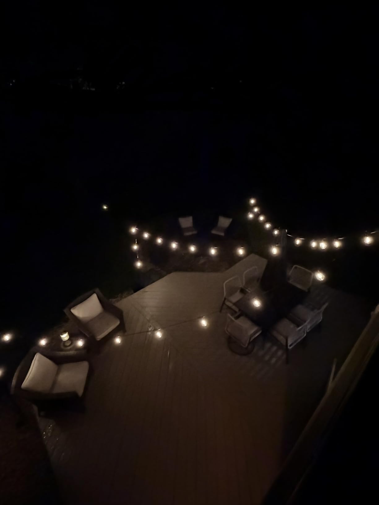 Svater Outdoor String Lights Led 105FT, Commercial Grade Patio Light with 1W Dimmable S14 Shatterproof Bulbs, ETL Listed Heavy-Duty Outside Waterproof Cafe Bistro Market Lighting Warm White customer photo 1