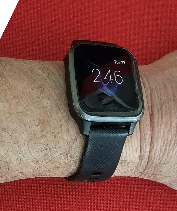 Garmin Venu Sq Music, GPS Smartwatch with Bright Touchscreen Display, Features Music and Up to 6 Days of Battery Life, Black customer photo 1