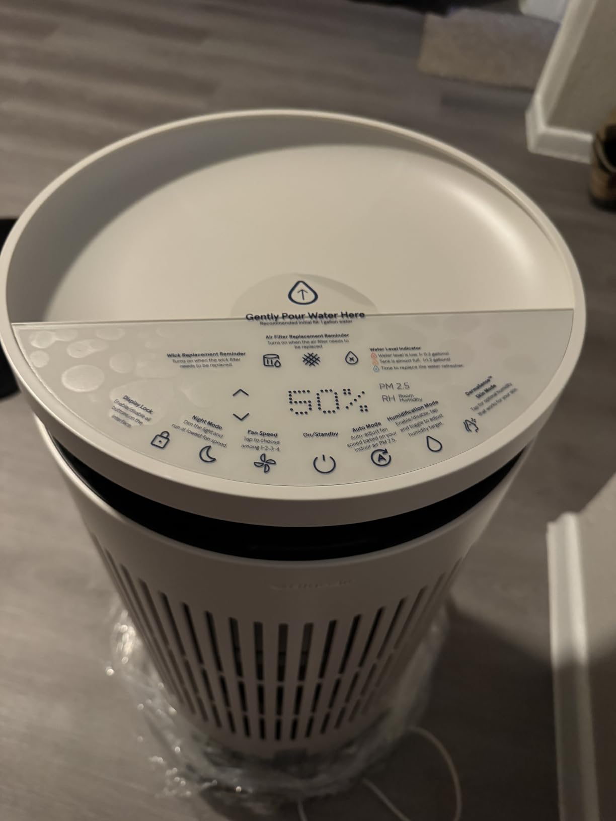 Blueair 2-in-1 Pro Air Purifier & Humidifier for Large Rooms, HEPASilent™ Removes 99.97% Allergens, Dust, Smoke, Up to 1,875 sq ft, Smart App, Skin-Hydration Mode, 360° InvisibleMist™ customer photo 1