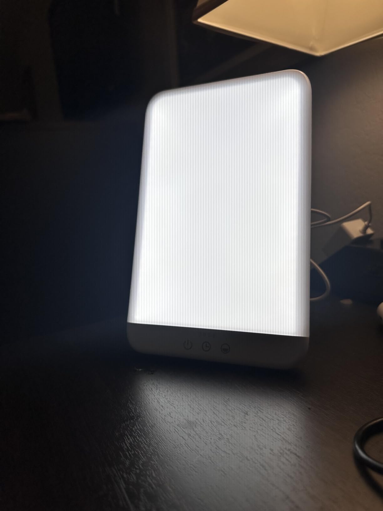 Wobrikosee Light Therapy Lamp, Ultra-Thin UV-Free 10000 Lux Therapy Light, Timer Function, Adjustable Brightness Levels, Two Color Temperature, 90 Degree Rotatable Stand for a Happy Life customer photo 2
