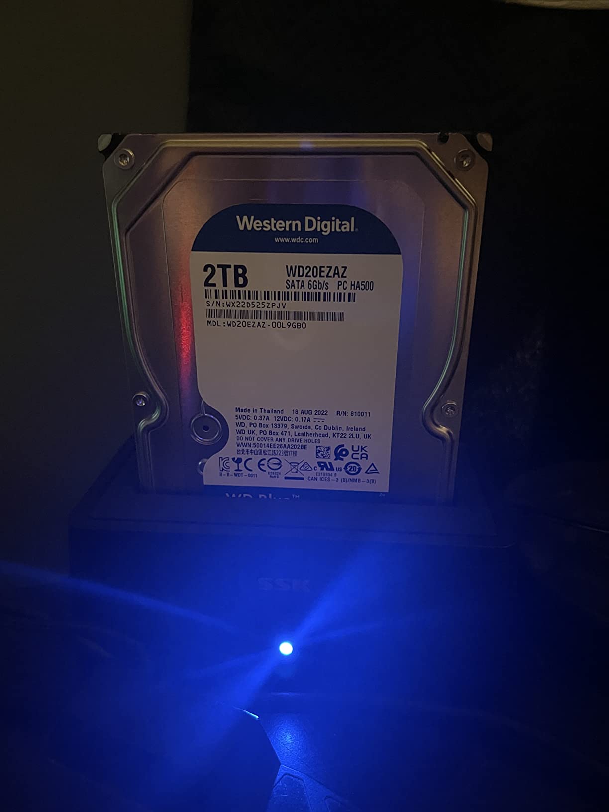 SSK USB 3.0 to SATA External Hard Drive Docking Station Enclosure Adapter for 2.5 & 3.5 Inch HDD SSD SATA, Super Speed up to 5Gbps, Support UASP no Drivers Needed (20TB Supports) customer photo 1