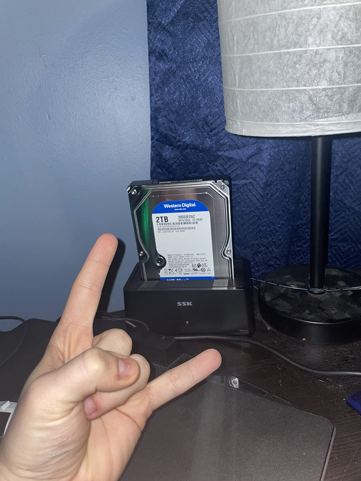 SSK USB 3.0 to SATA External Hard Drive Docking Station Enclosure Adapter for 2.5 & 3.5 Inch HDD SSD SATA, Super Speed up to 5Gbps, Support UASP no Drivers Needed (20TB Supports) customer photo 2