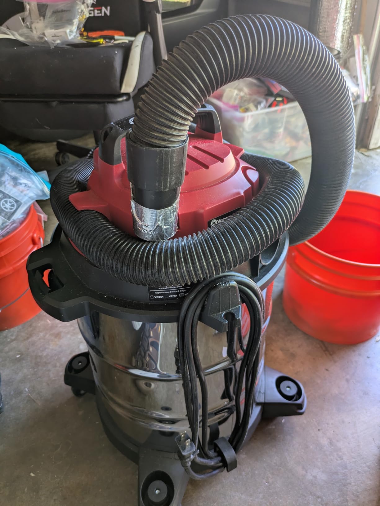 Vacmaster VOC508S 1101 5-Gallon 4 Peak HP Stainless Steel Wet/Dry Vac customer photo 2