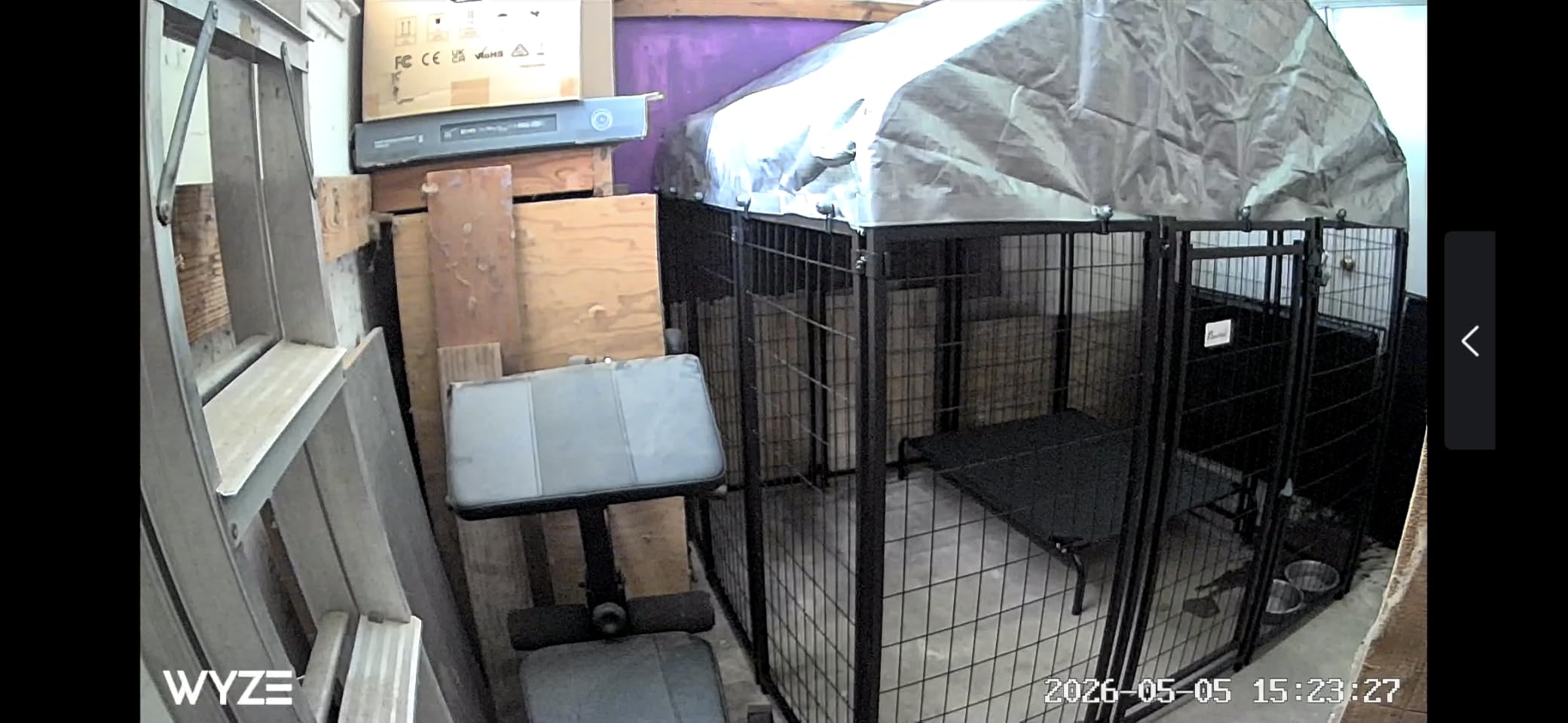 PawHut Outdoor Dog Kennel with Roof, 6' x 4' x 6' Heavy Duty Welded Wire Dog Playpen Enclosure with Escape-Proof Lock, UV-Resistant & Waterproof Cover, for Large Dogs, Chickens, Ducks, Silver customer photo 1