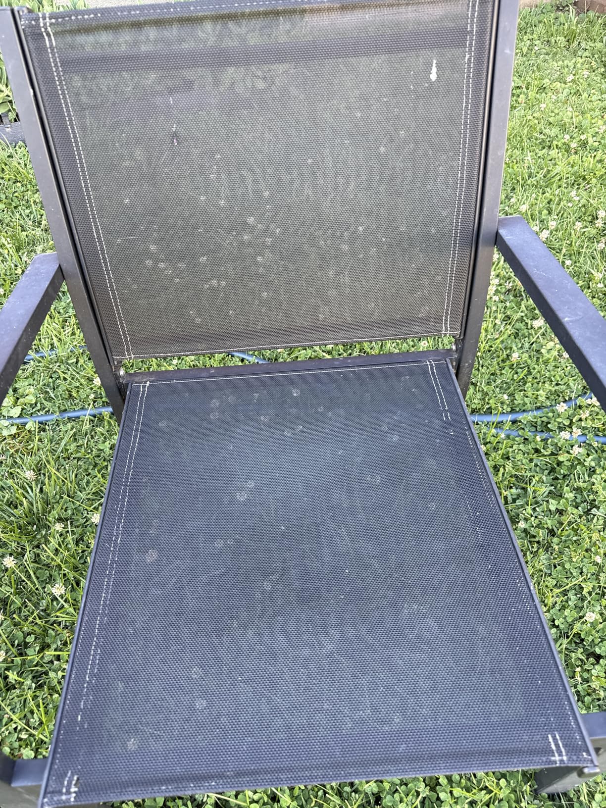 Vongrasig 4 Pieces Patio Furniture Sets, Outdoor Patio Conversation Sets with Glass Coffee Table, Small Porch Balcony Furniture, Patio Table and Chairs Set for Garden, Backyard (Black) customer photo 1