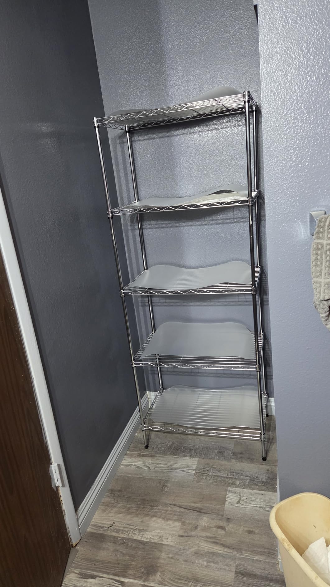 Seville Classics Solid Steel Wire Shelving Storage Unit Adjustable Shelves Organizer Rack, for Home, Kitchen, Office, Garage, Bedroom, Closet, Black, 5-Tier, 30