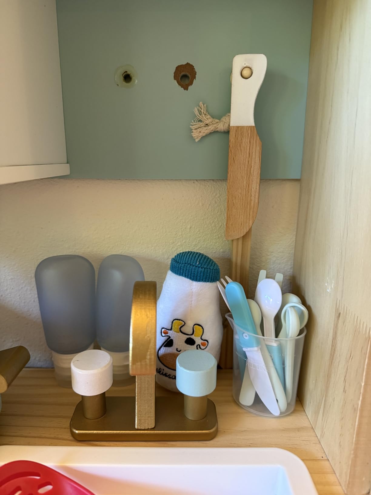 ROBUD Wooden Play Kitchen Set for Kids Toddlers, Toy Kitchen Gift for Boys Girls, Age 3+ customer photo 2