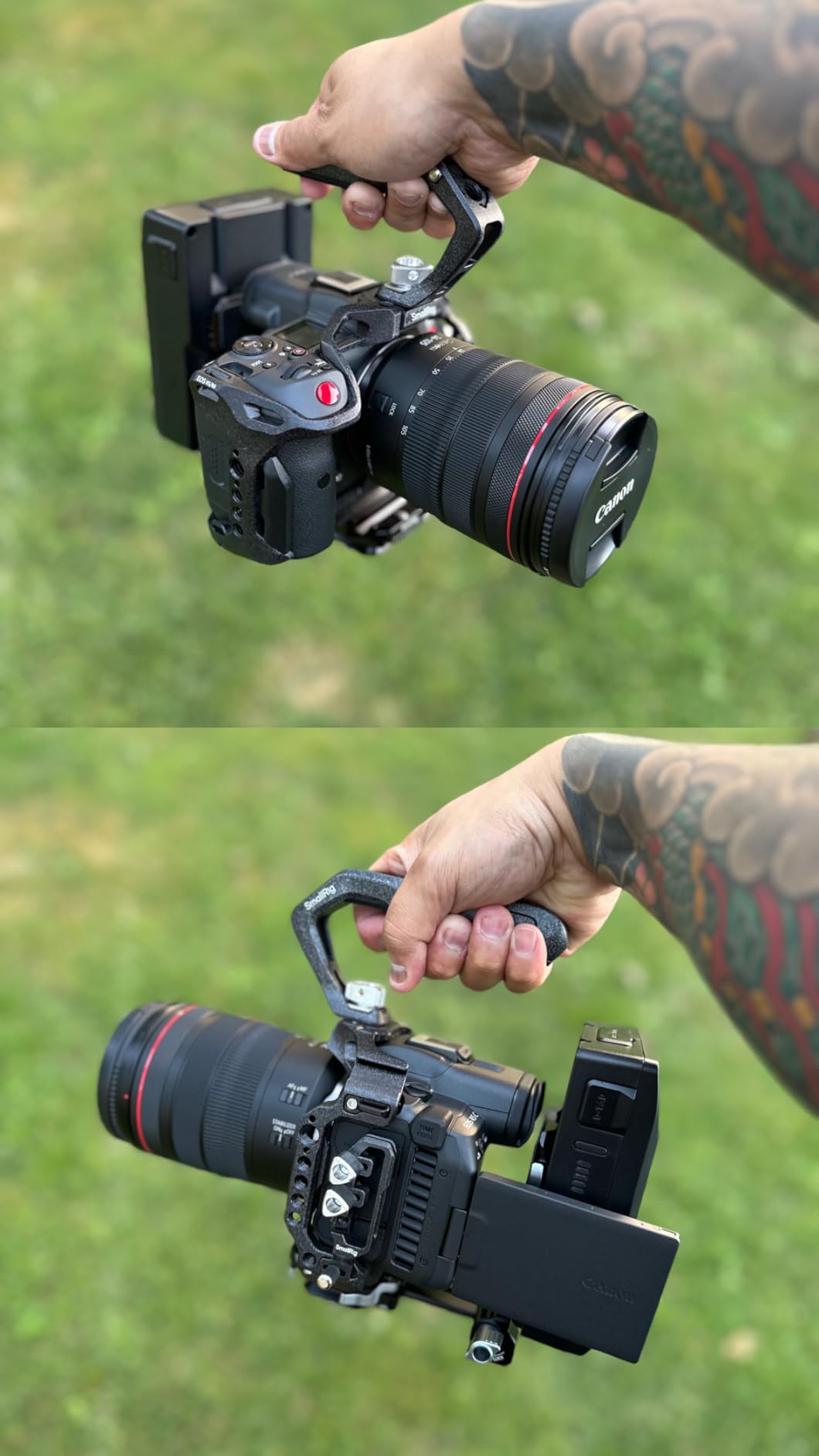 SmallRig R5 R5 C R6 Cage Kit for Canon R5 R5 C R6 Mirrorless Camera with Top Handle and Dedicated Cable Clamp, Aluminum Alloy Cage customer photo 1