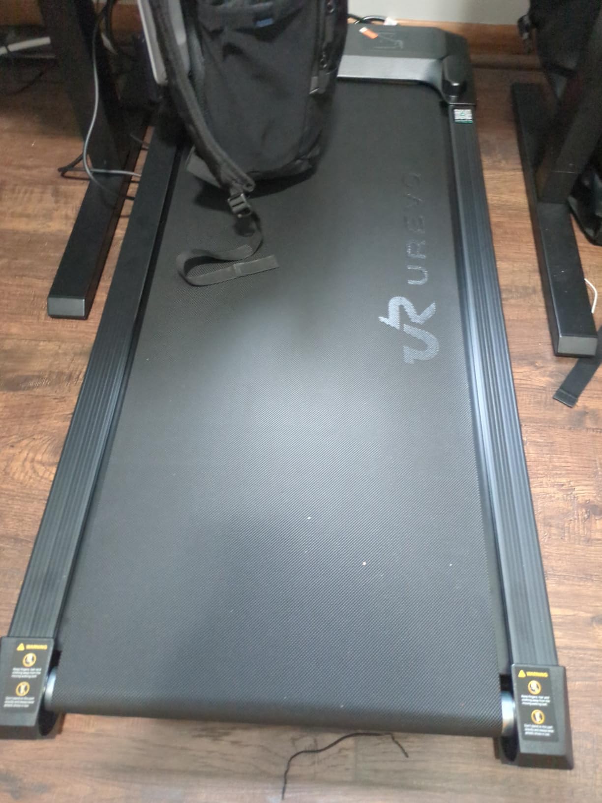 Smart Walking Pad, Standing Desk Treadmill with Double Shock Absorption, Quiet Operation, Workout APP with Track Insights and MIIT Mode, Plug and Play, Remote or APP Control for Home Office customer photo 1