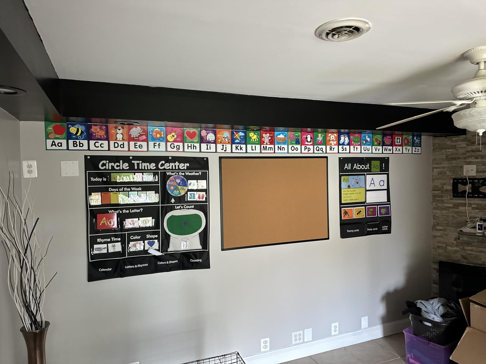 Bulletin Board 48 x 36, Black Aluminium Framed 4x3 Corkboard, Large Wall Mounted Notice Board with 18 Push Pins customer photo 1