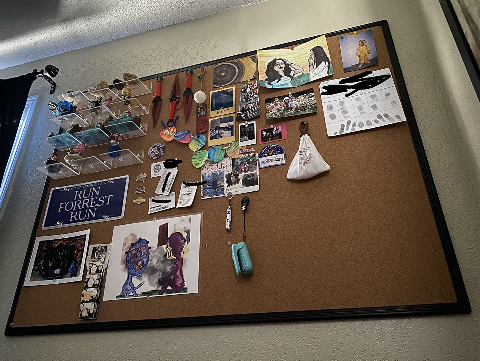 Bulletin Board 48 x 36, Black Aluminium Framed 4x3 Corkboard, Large Wall Mounted Notice Board with 18 Push Pins customer photo 2