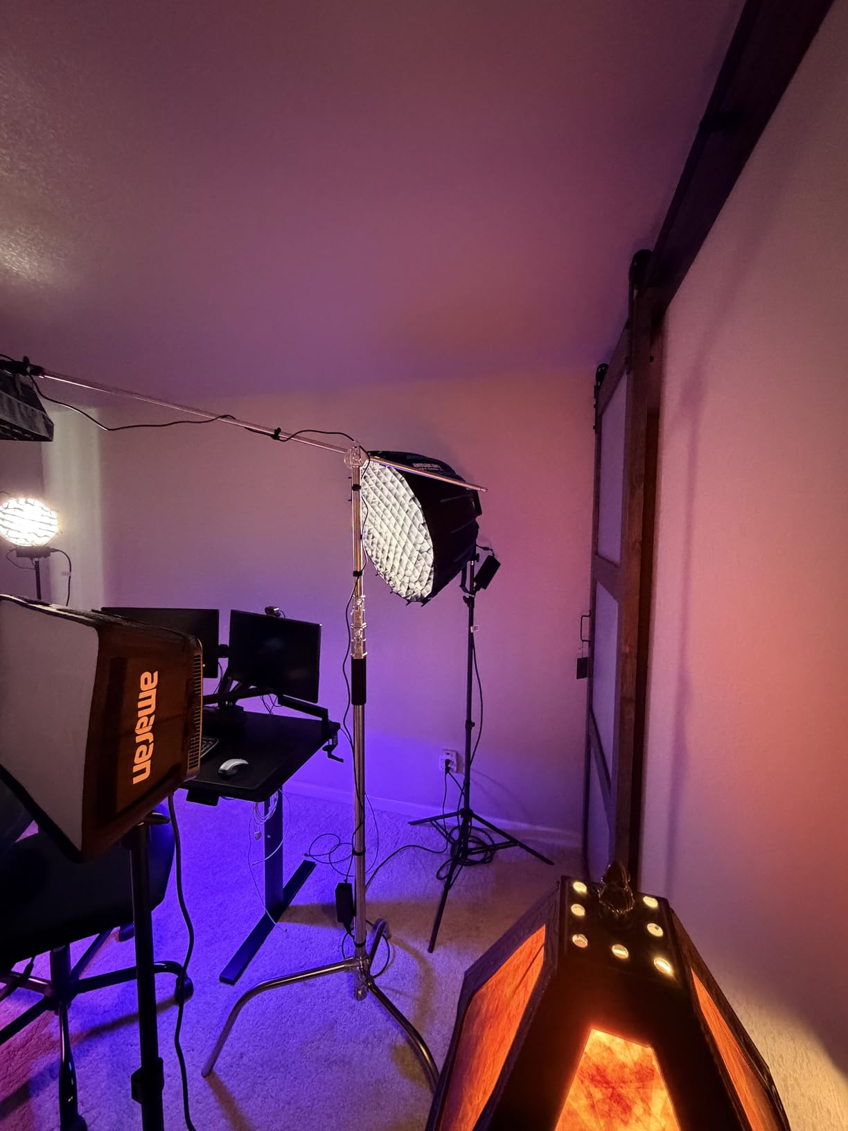 Heavy Duty C Stand 10.8ft/330cm with Boom Arm 100% Stainless Steel Photography Sturdy C-Stand with Carry Bag Sandbag 3 Clip 2 Grip Head for Photography Studio Video Monolight Softbox Shooting customer photo 2
