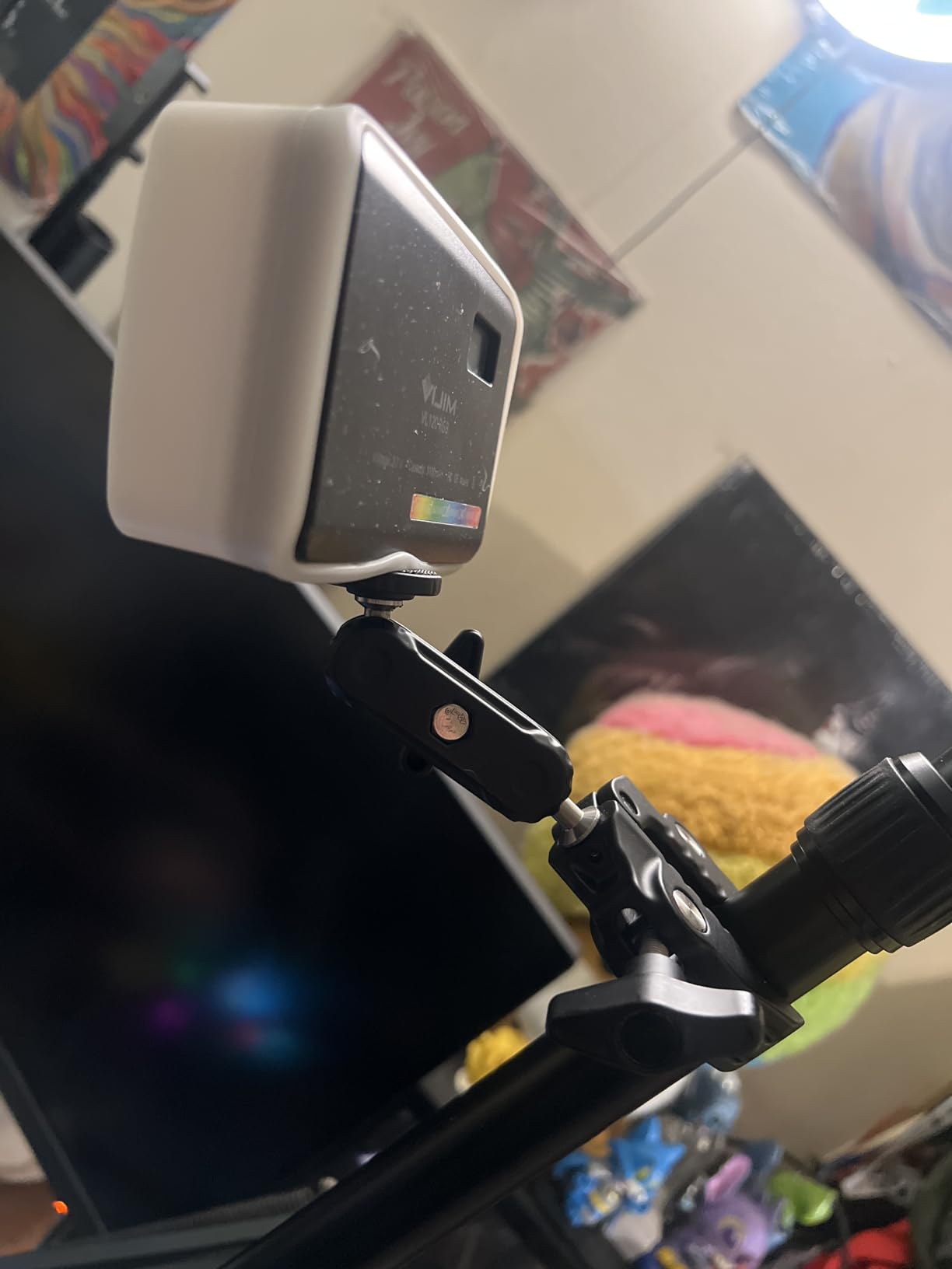 ULANZI Super Clamp Camera Clamp Mount Monitor 360 Ballhead Magic Arm Double Ball Head Adapter with 1/4