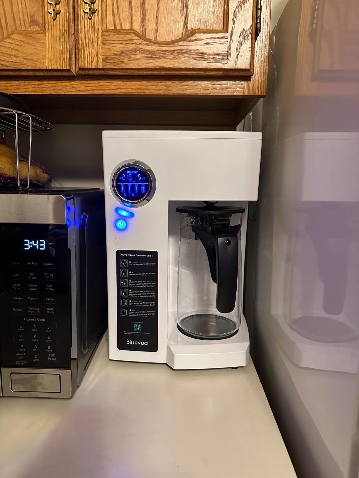 Bluevua RO100ROPOT Countertop Reverse Osmosis Water Filter System, Portable RO Filtration with Remineralization, No Installation, WQA Certified - ROPOT, 5-Stage RO customer photo 1