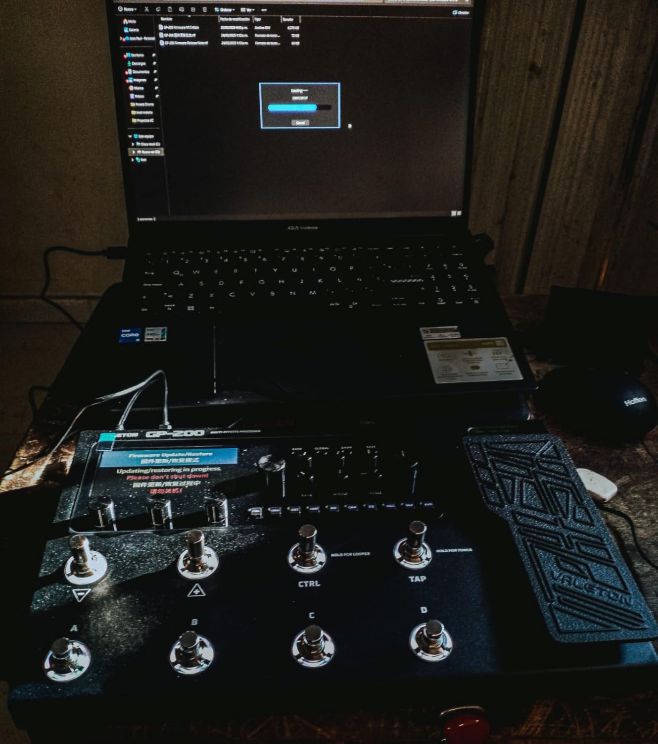 Valeton GP-200 Multi-Effects Guitar/Bass Pedal with Expression, FX Loop, MIDI, Amp Modeling, IR Cab Simulation, Stereo, USB Interface customer photo 1