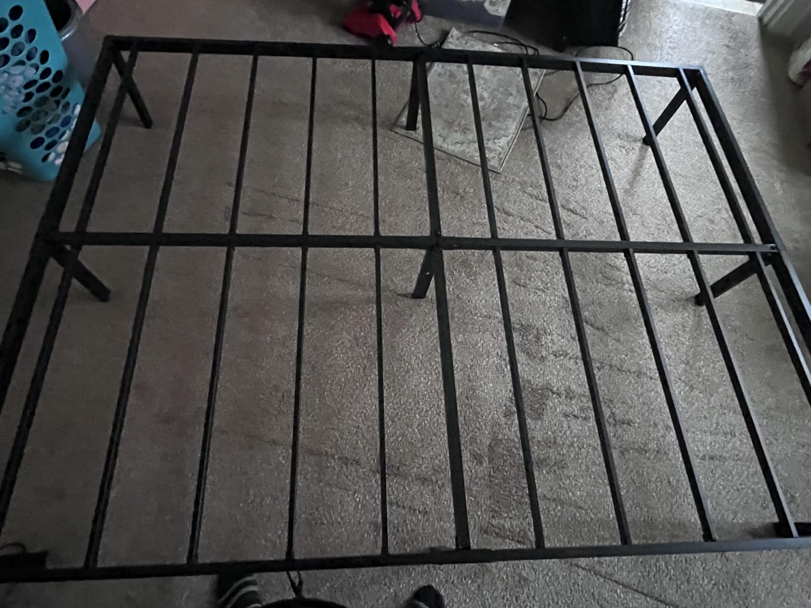 Maenizi 14 Inch Metal Bed Frame Queen Size No Box Spring Needed, Heavy Duty Platform Support Up to 3000 lbs, Easy Assembly, Noise Free, Black customer photo 1