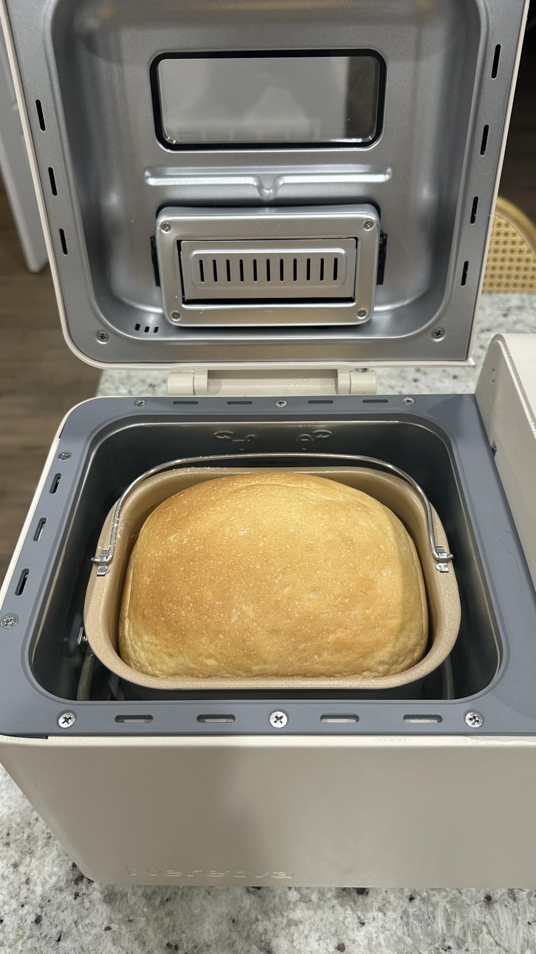 Neretva Bread Machine, 2.2LB 15-in-1 Bread Maker, Dual Heater Breadmaker Machine with Auto Nut Dispenser & Nonstick Ceramic Pan, Bread Maker Machine for Gluten Free, Dough Maker, Sourdough, Yogurt customer photo 2
