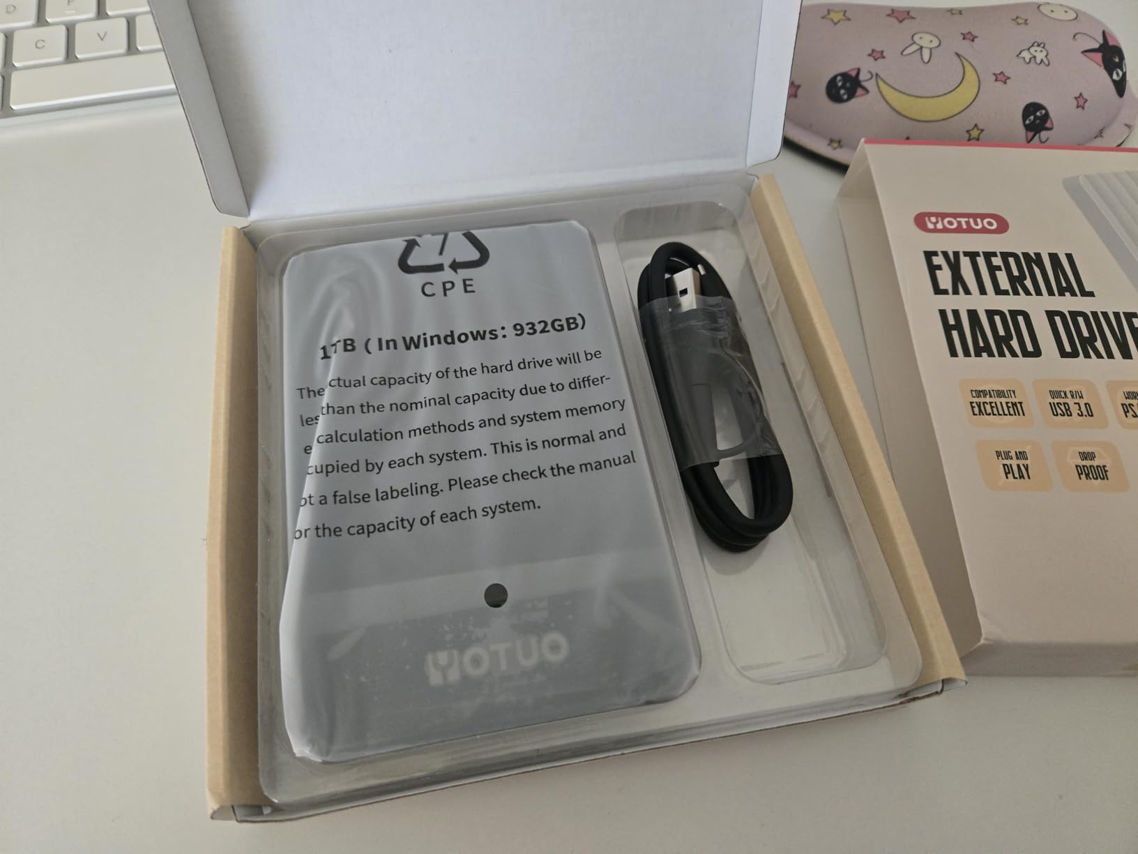 YOTUO 1TB External Hard Drive, Portable Storage Expansion HDD, USB 3.0 & USB-C for PC, Mac, Desktop, Laptop, Smartphone, PS4, Xbox One, Xbox 360, Office & Game customer photo 2