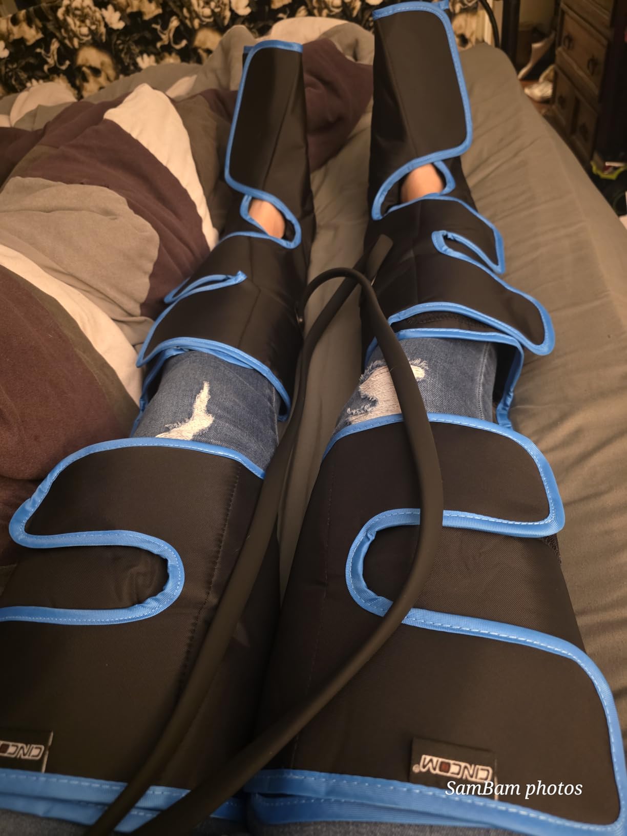 CINCOM Leg Massager with Heat and Compression, Air Compression Leg Massager for Circulation and Pain Relief Muscles Relaxation Gifts FSA - HSA customer photo 1