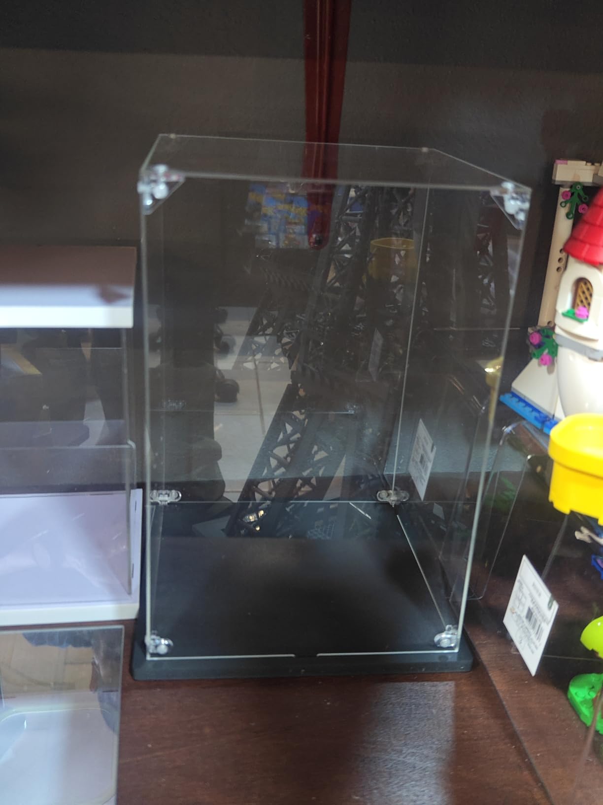 Acrylic Display Case for Collectibles Assemble Clear Acrylic Display Box for Lego Alternative Glass Case for Display Figures Doll Toys Home Storage (8x8x12 inch, 20x20x30 cm) customer photo 2
