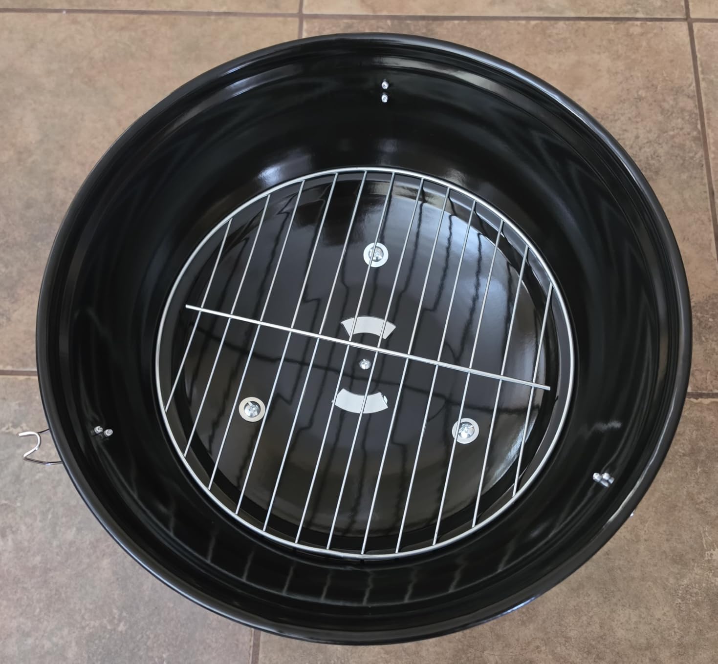 Gas One 14-inch Portable Barbecue Grill with 3-Point Locking Lid for Heat Preservation, Dual Venting System, Small Charcoal Grill for Backyard, Camping, Boat customer photo 2