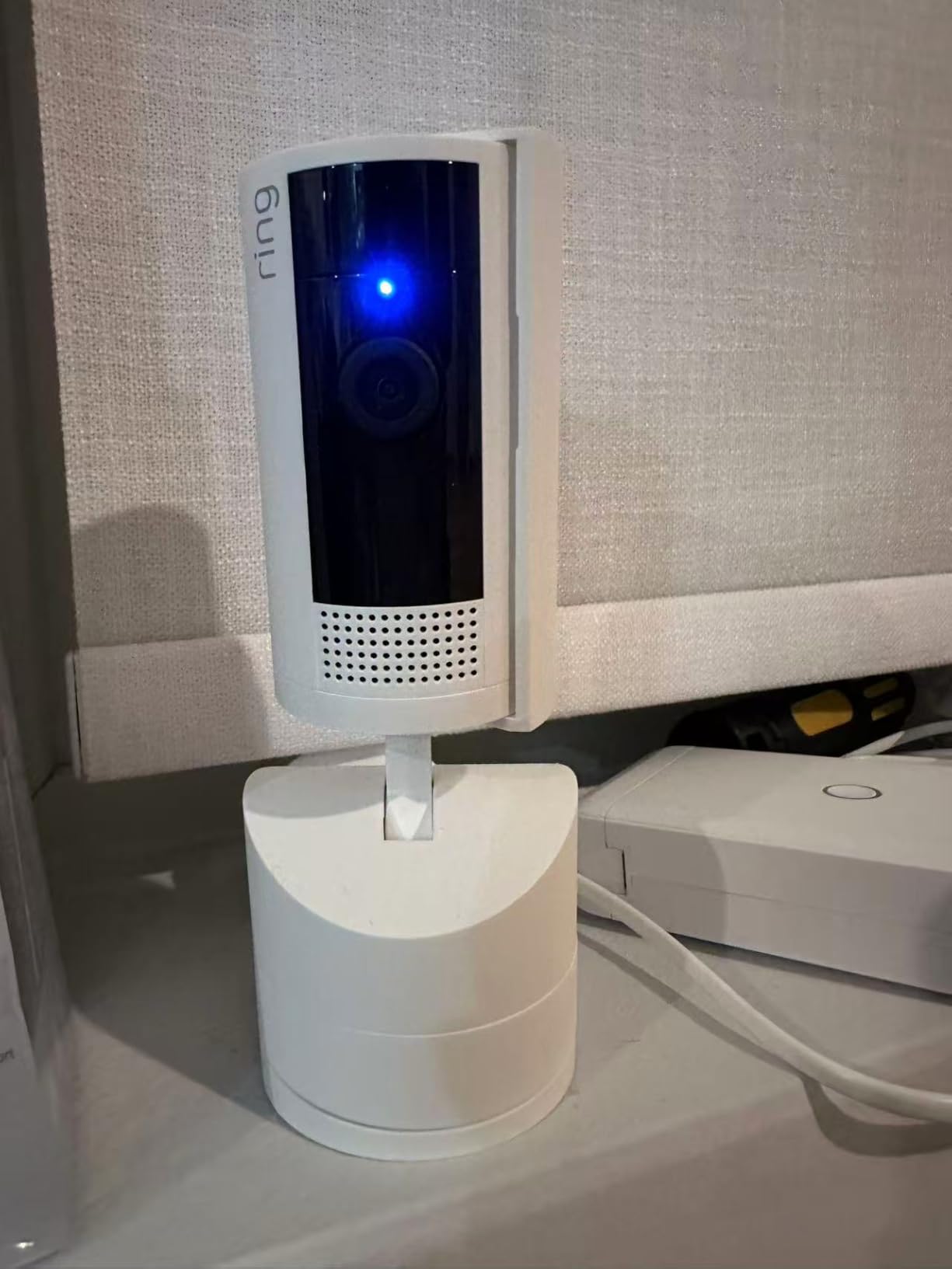 Ring Indoor Cam (newest model) - Home or business security in 1080p HD video, White customer photo 1