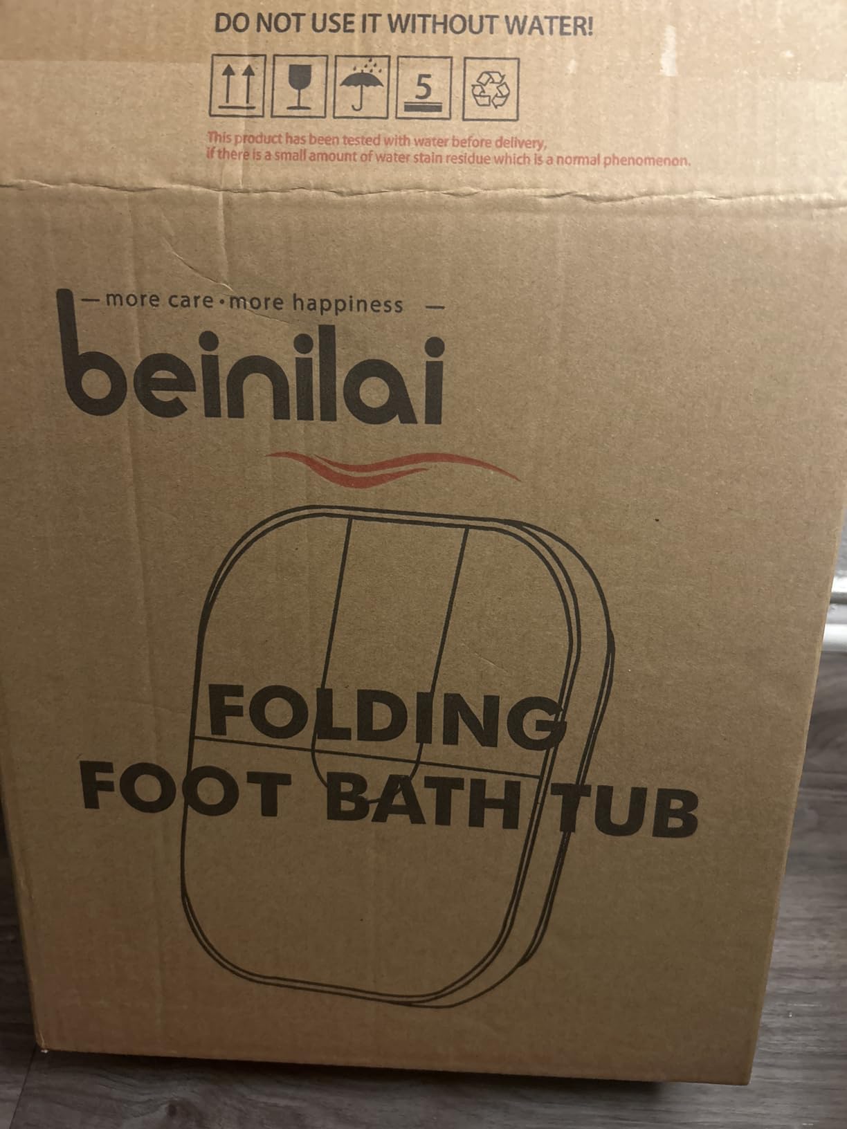Beinilai Collapsible Foot Spa, Foot Bath with Heat and Massage and Bubble Jets, Foot Soak Tub with Six Non Motorized Rollers, Acupressure Massage Points, Red Light and Removable Pumice Stone customer photo 2