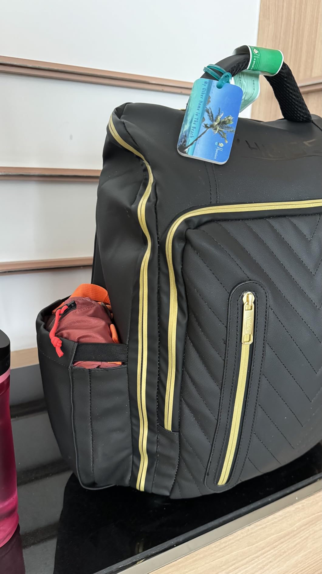 Rolling Backpack Waterproof Commuter Backpack with Wheels for Business, Laptop Compartment for 15.6-Inch Laptop, Wheeled Carry-On Bag for Adults customer photo 1