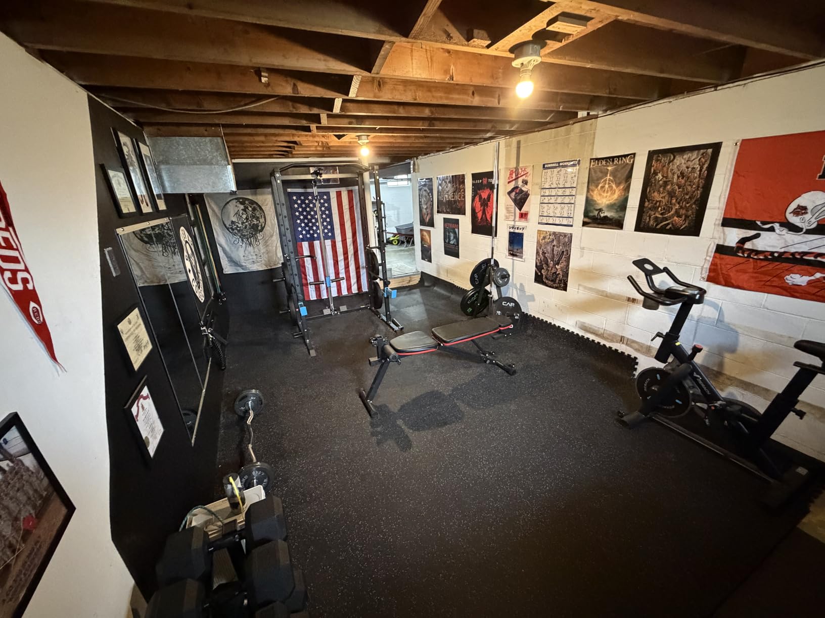 Power Cage, Multi-Functional Power Rack with J-Hooks, Dip Handles, Landmine Attachment and Optional Cable Pulley System for Home Gym customer photo 2
