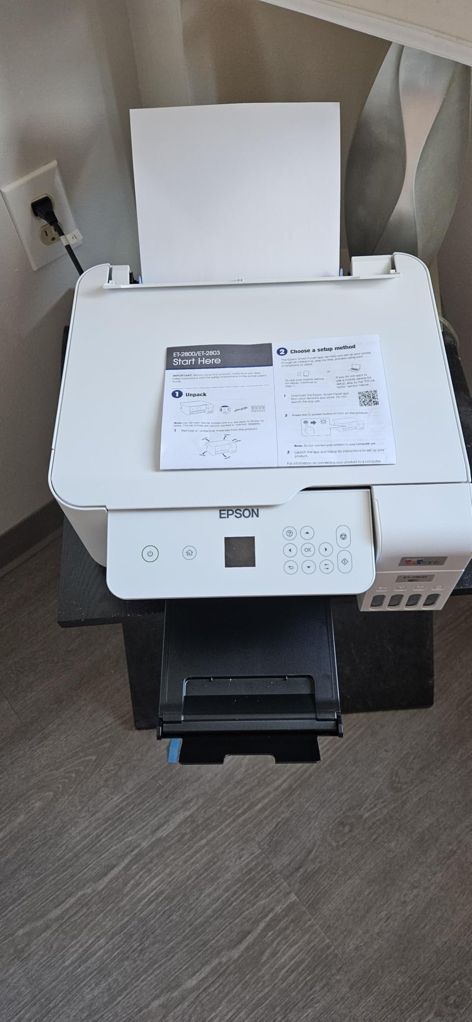 Epson EcoTank ET-2803 Wireless Color All-in-One Cartridge-Free Supertank Printer with Scan, Copy and AirPrint Support customer photo 1